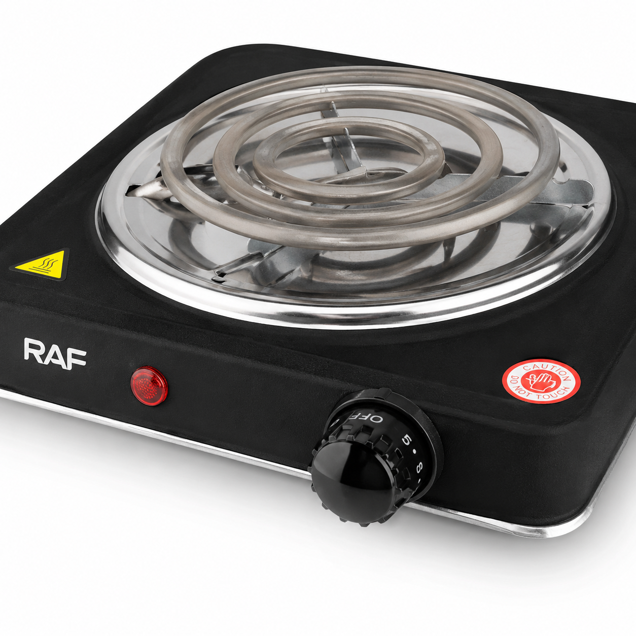 RAF electric stove temperature control knob detail