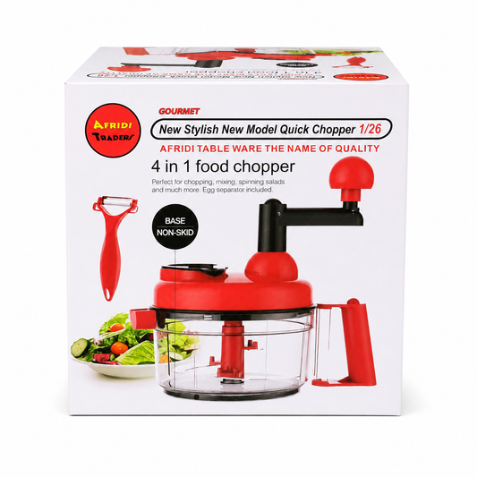 4 in 1 manual hand crank food chopper