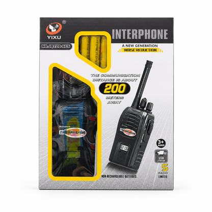 Kids Walkie Talkie Set — 2-Way Radio, 200m Range