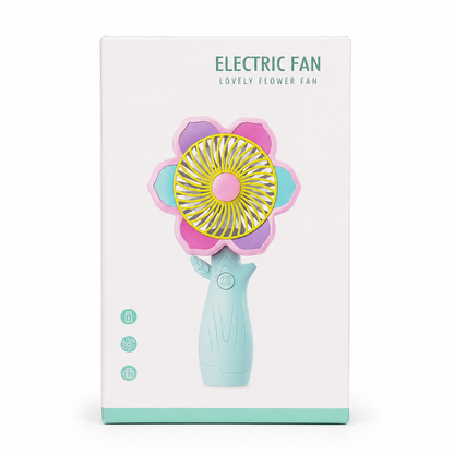Flower Handheld Fan — Portable Rechargeable Mini Fan