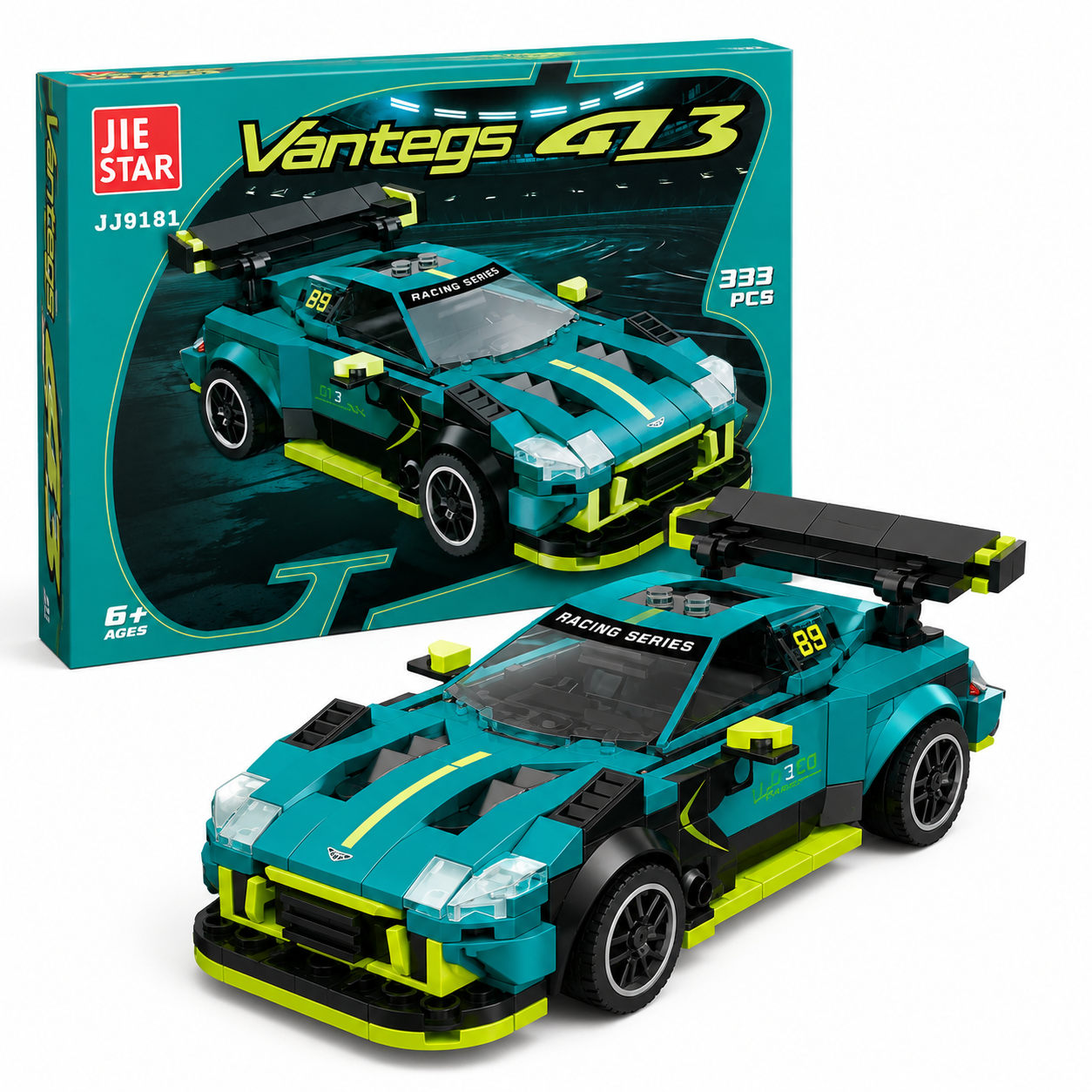 Racing Sports Car Building Blocks Set — 333 Pieces DIY Toy