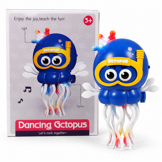 Dancing Octopus Musical Toy — Light Up Tentacles, Battery Operated