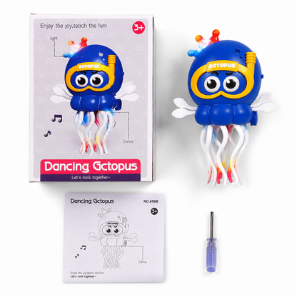 Dancing Octopus Musical Toy — Light Up Tentacles, Battery Operated