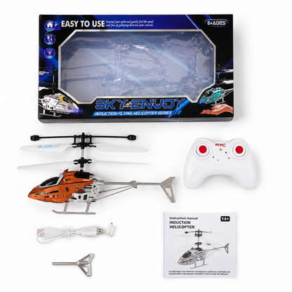 Sky Envoy RC Helicopter — Induction Flying Toy with Remote