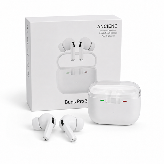 Buds Pro 3 true wireless earbuds with charging case