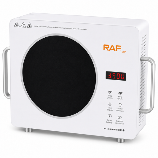 RAF Infrared Cooker — Ceramic Plate Electric Hot Plate with Digital LED Display & Timer