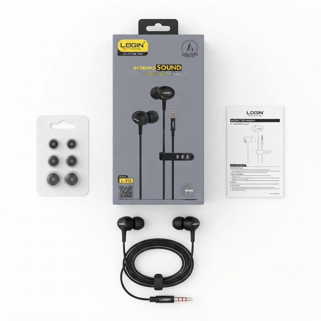 Login L-310 Wired In-Ear Earphones — 3.5mm Jack
