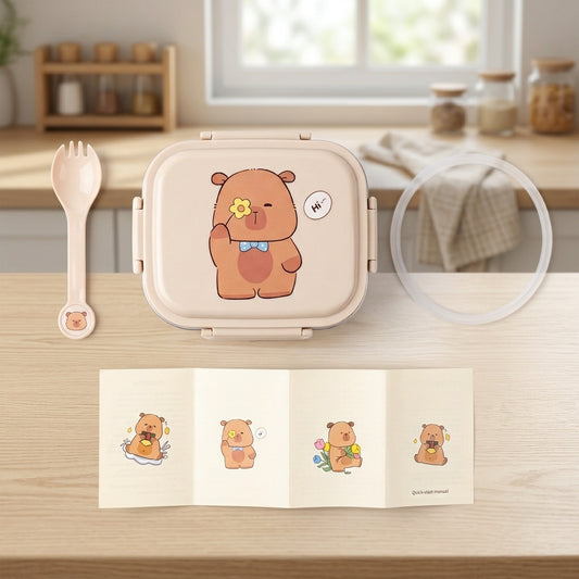 Capybara Design Lunch Box — Stainless Steel Seal