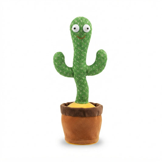 Dancing Cactus Toy — Sings and Dances, Plush Cactus in Pot