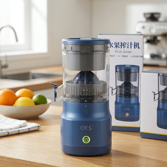 OES USB Rechargeable Fruit Juicer — One-Key Start, 360° Juicing