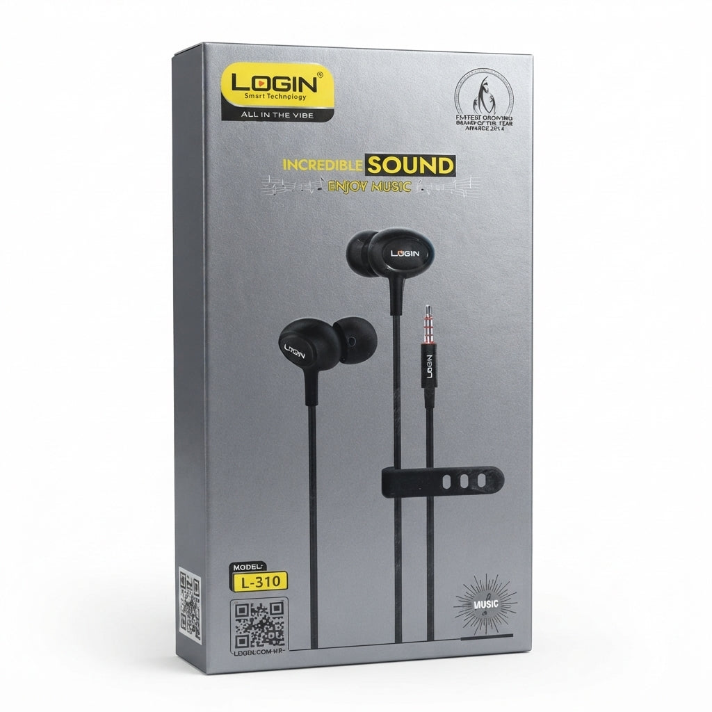 Login L-310 Wired In-Ear Earphones — 3.5mm Jack