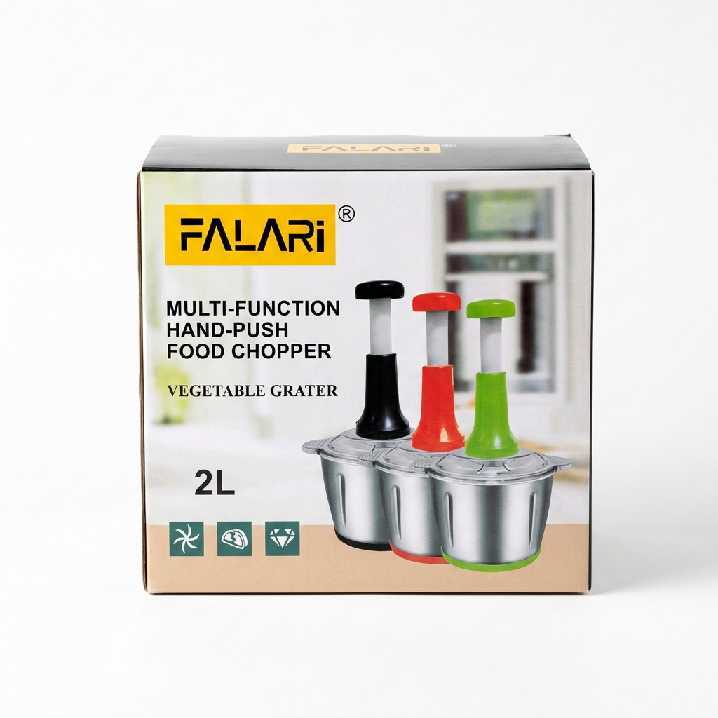FALARI 2L hand press chopper retail box